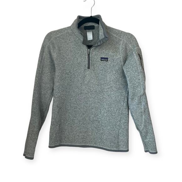 The North Face Quarter Zip Better Sweater Gray Taupe Size S - Picture 1 of 5